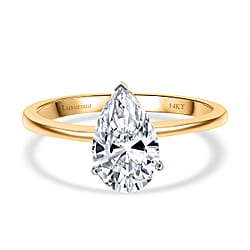 Luxuriant 14K Gold SGL Certified (VS/E-F) Lab Grown Diamond Solitaire Ring