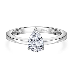 Luxuriant 950 Platinum SGL Certified Lab Grown Diamond Ring
