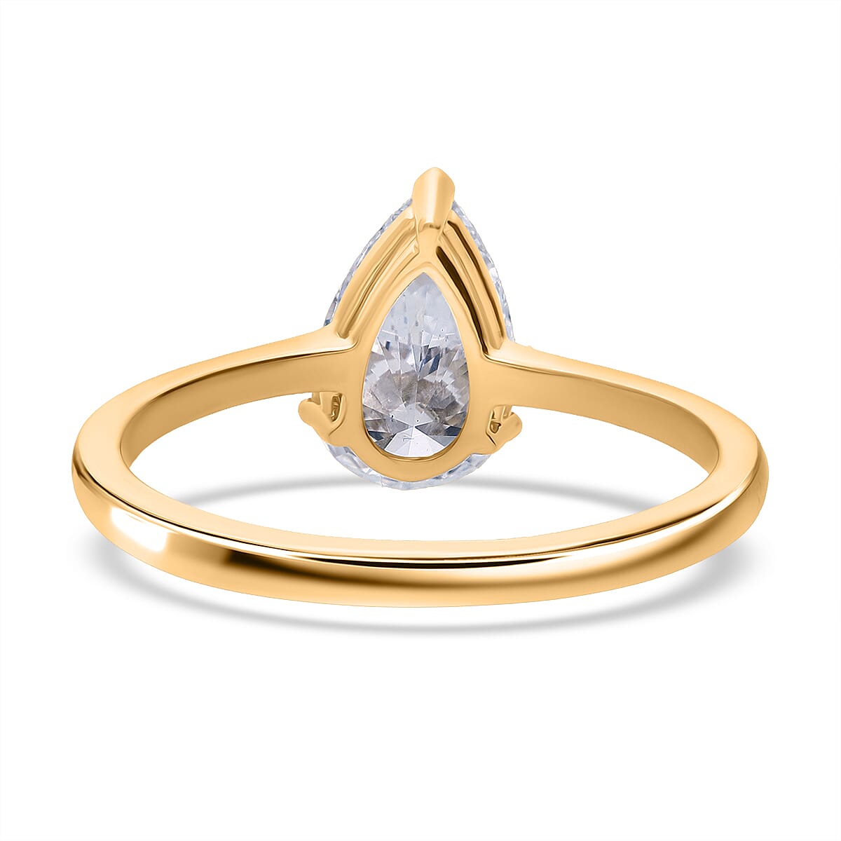 Luxuriant 14K Gold SGL Certified (VS/E-F) Lab Grown Diamond Solitaire Ring