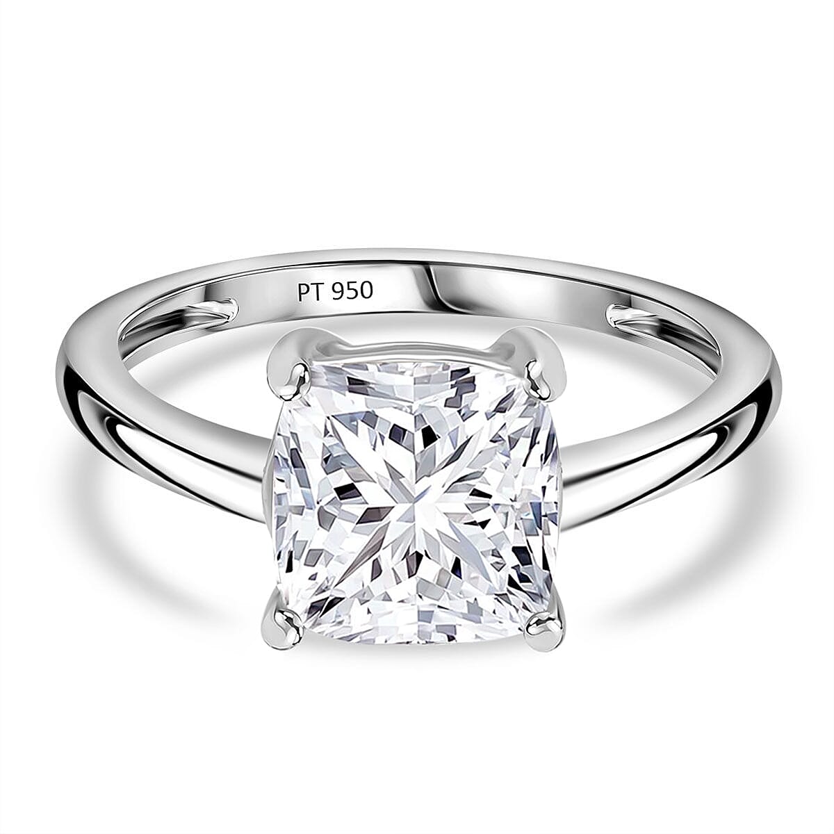 Luxuriant 950 Platinum SGL Certified Lab Grown Diamond Ring