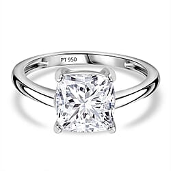 Luxuriant 950 Platinum SGL Certified Lab Grown Diamond Ring