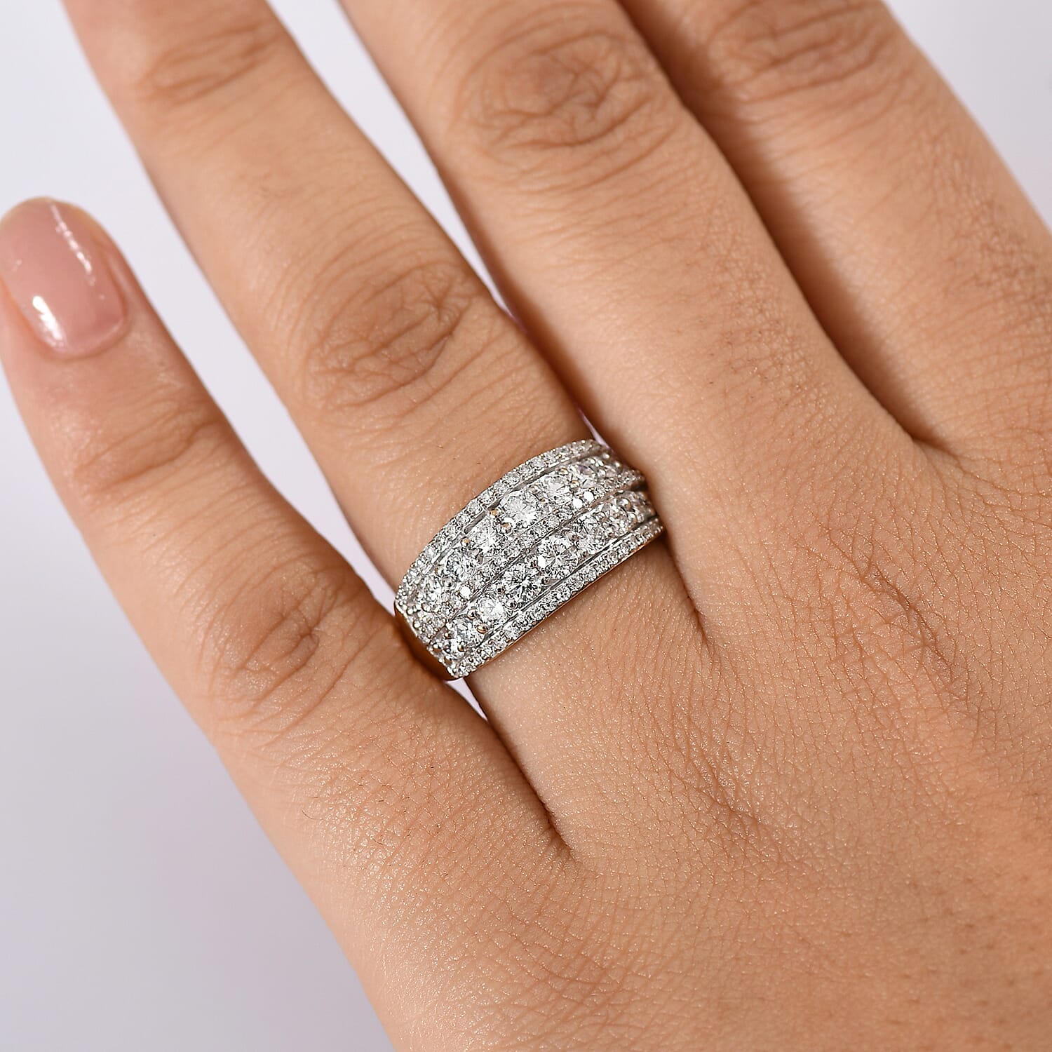 Luxuriant Diamond Lab Grown Diamond (SI-GH) Ring in 18K Vermeil Yellow Gold Plated Sterling Silver 1.50 Ct.