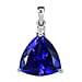 RHAPSODY 4.67 Ct. AAAA Tanzanite, White Diamond Solitaire Pendant in 950 Platinum (VS-EF)