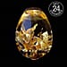 22K Gold Foil Flakes in Egg Shaped Bottle