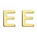Hatton Garden Closeout Deal - 9K Yellow Gold Initial E Stud Earring with Push Back