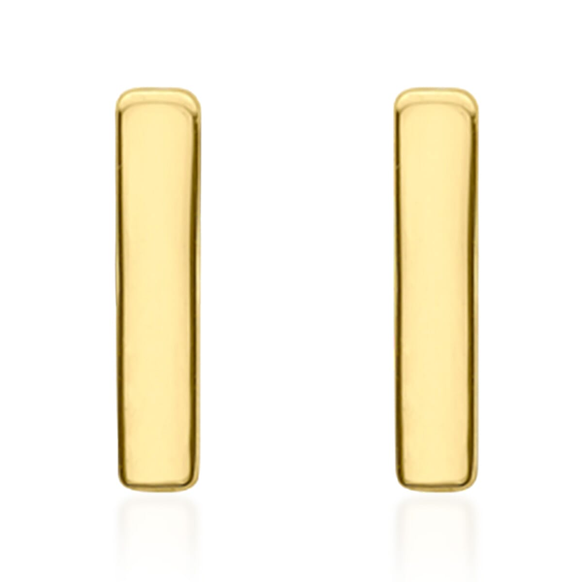 Hatton Garden Closeout Deal - 9K Yellow Gold Initial I Stud Earring with Push Back