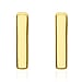 Hatton Garden Closeout Deal - 9K Yellow Gold Initial E Stud Earring with Push Back