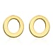 Hatton Garden Closeout Deal - 9K Yellow Gold Initial E Stud Earring with Push Back