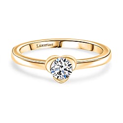 Luxuriant Lab Grown Diamond (SI-GH) Solitaire Ring in Sterling Silver