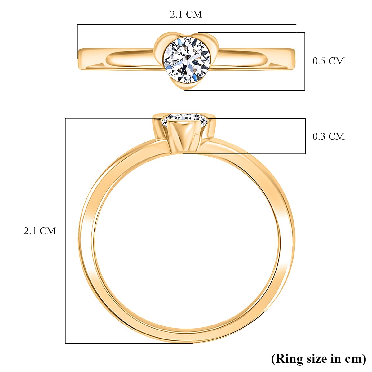 Luxuriant Lab Grown Diamond (SI-GH) Solitaire Ring in Sterling Silver