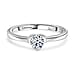 Luxuriant Lab Grown Diamond (SI-GH) Solitaire Ring in Sterling Silver