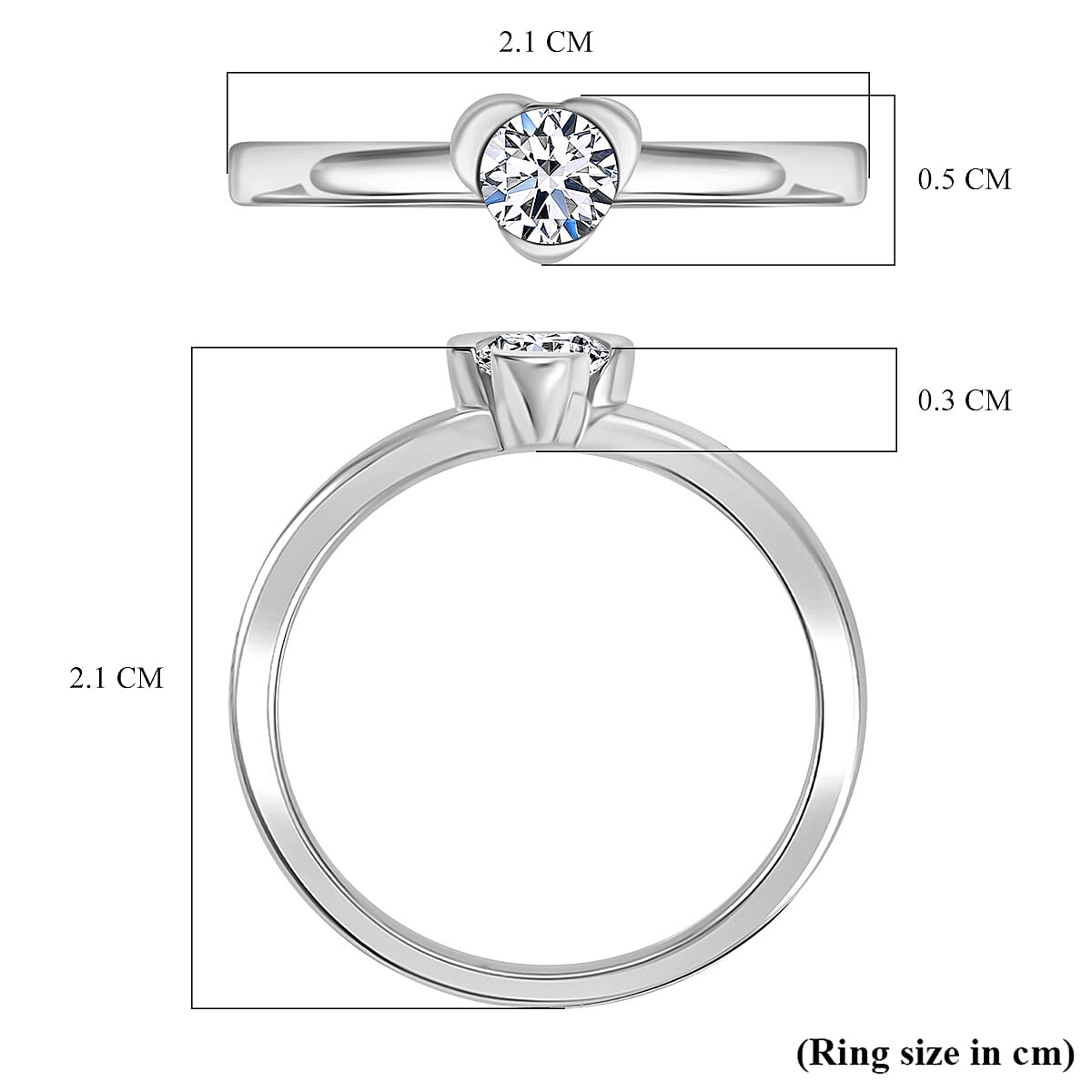 Luxuriant Lab Grown Diamond (SI-GH) Solitaire Ring in Sterling Silver Luxuriant Lab Grown Diamond (SI-GH) Solitaire Ring in Sterling Silver