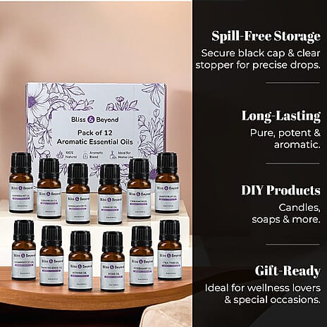 Bliss - Beyond - Set of 12 Aromatic Essential Oils - 10 Ml Each