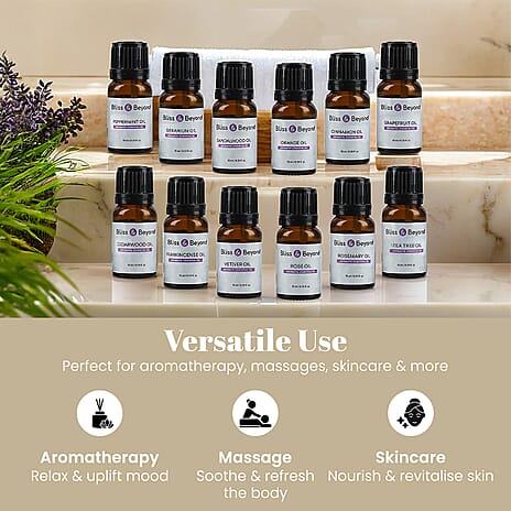 Bliss - Beyond - Set of 12 Aromatic Essential Oils - 10 Ml Each
