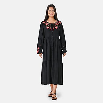 https://tjcuk.sirv.com/Products/81/7/8170248/Rayon-Printed-Dress-Size-Medium-Black-Black_8170248.jpg?w=342&h=342