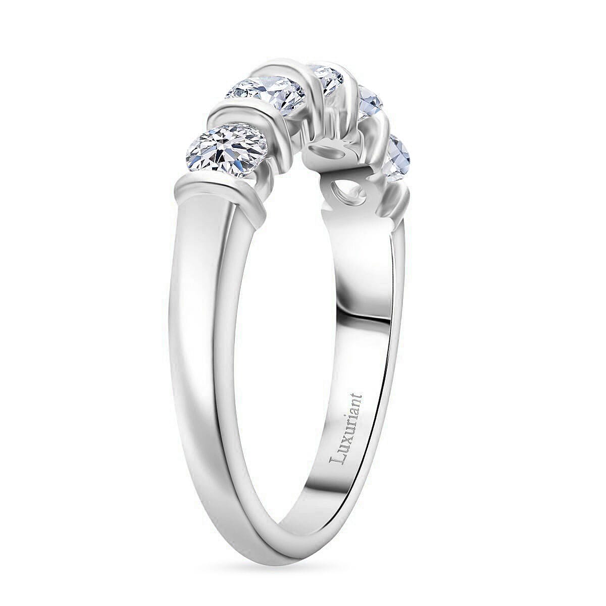 Luxuriant Lab Grown Diamond Ring in Sterling Silver
