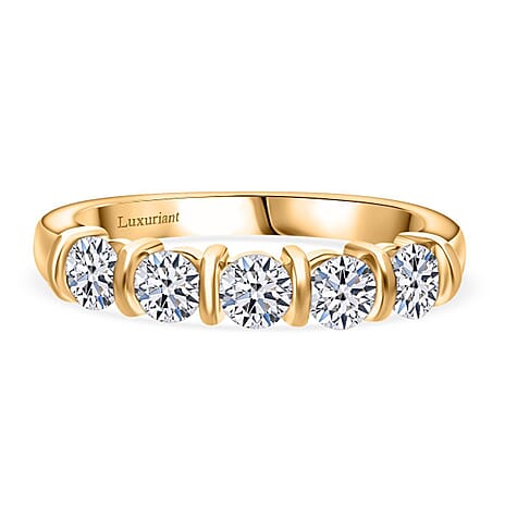Luxuriant Diamond Lab Grown Diamond Ring in Vermeil YGSterling Silver  0.500  Ct.