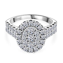 Luxuriant Lab Grown Diamond Fancy Ring in Sterling Silver