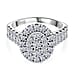 Luxuriant Lab Grown Diamond Fancy Ring in Sterling Silver