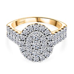 Luxuriant Lab Grown Diamond Fancy Ring in Sterling Silver