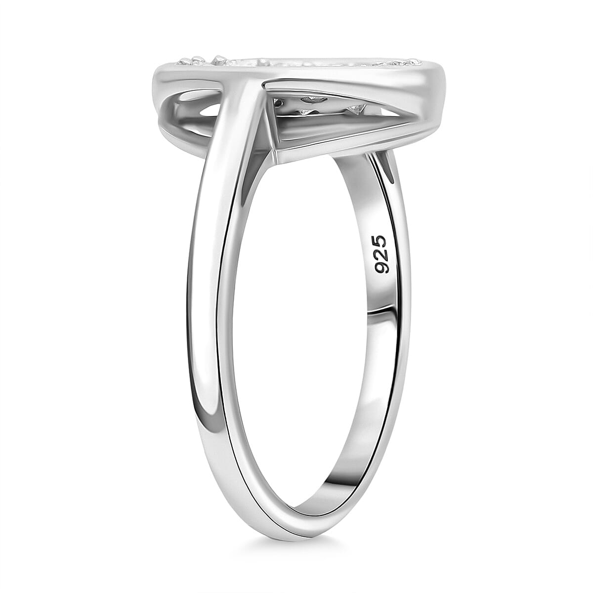 Luxuriant Lab Grown Diamond Fancy Ring in Sterling Silver