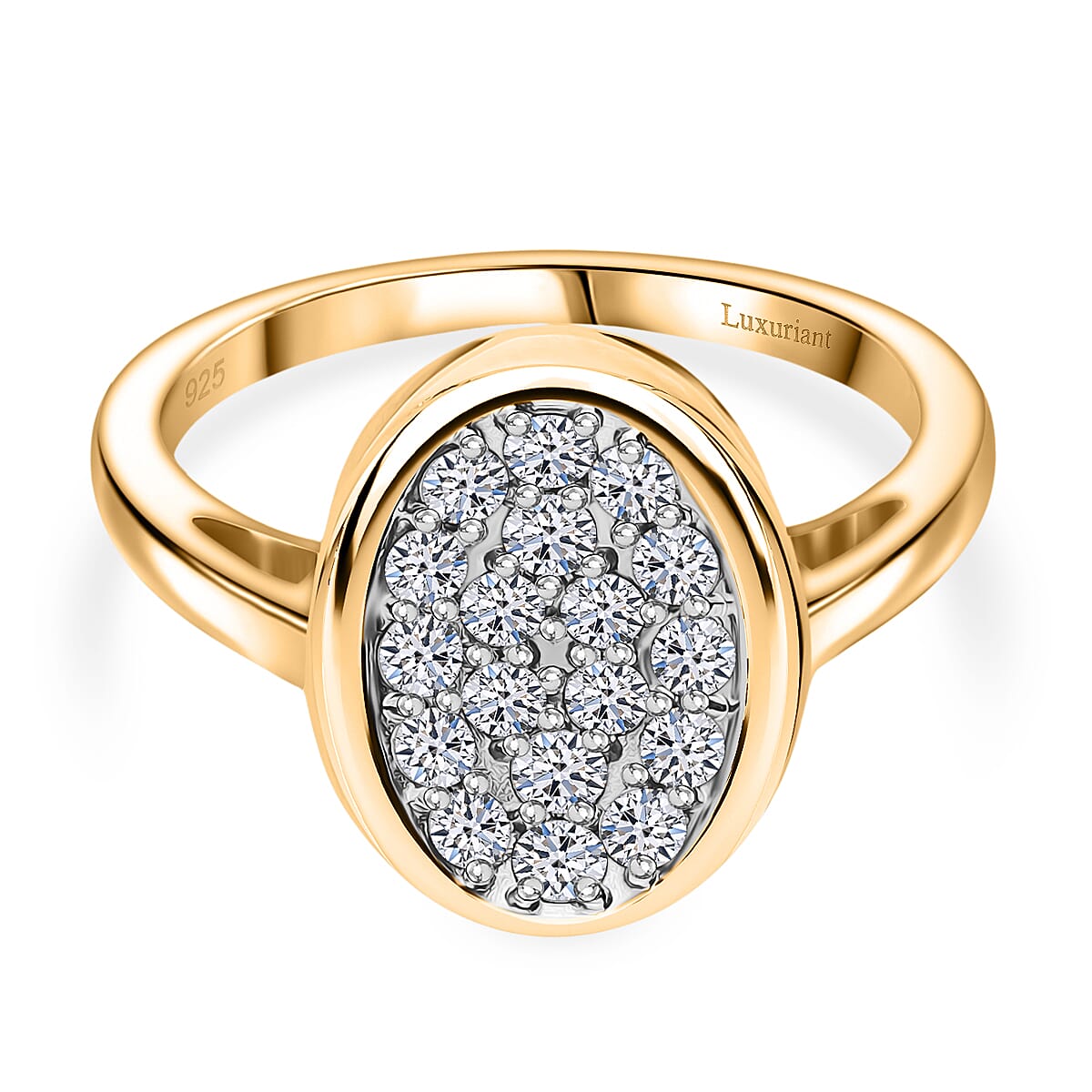 Luxuriant Lab Grown Diamond Fancy Ring in Sterling Silver