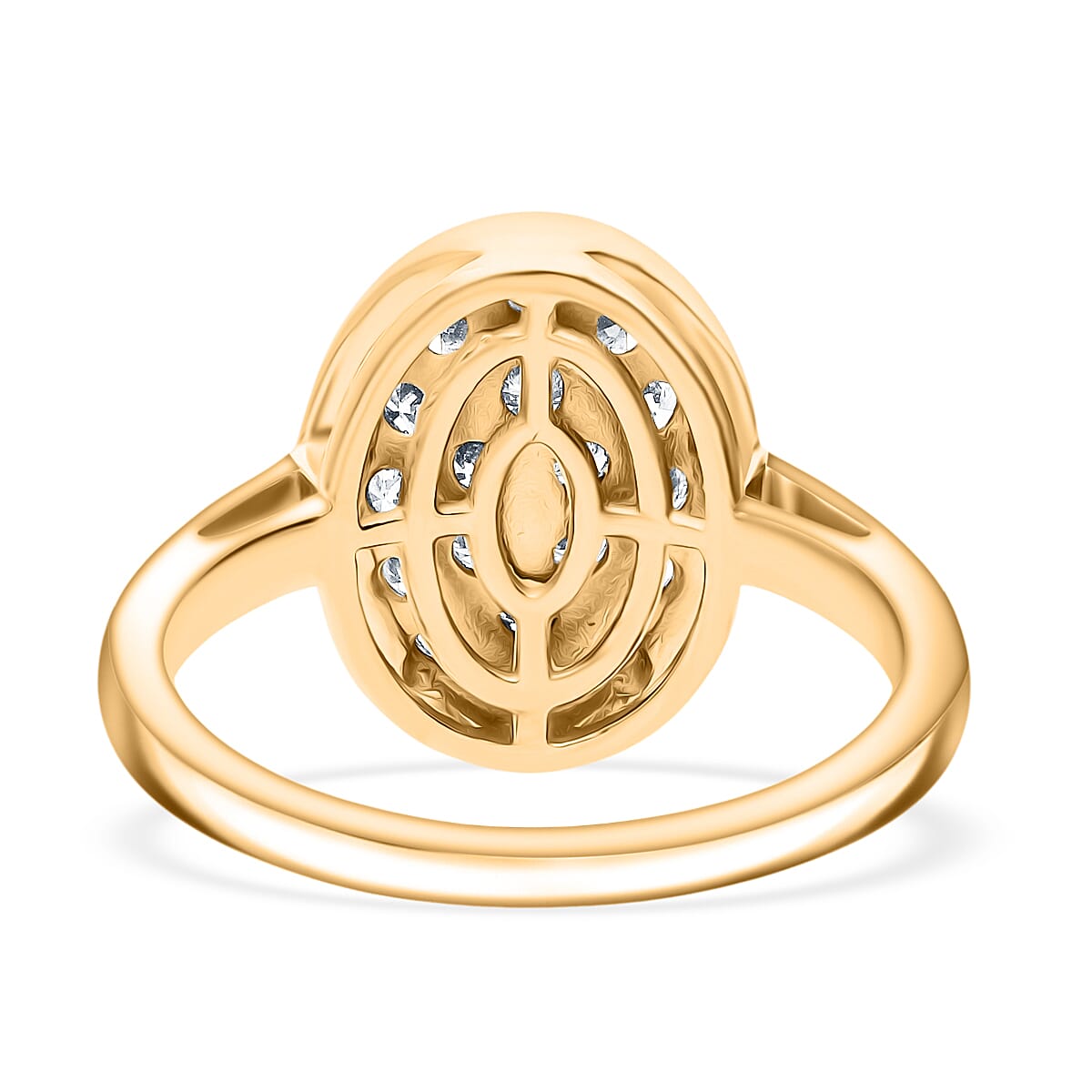 Luxuriant Lab Grown Diamond Fancy Ring in Sterling Silver