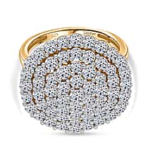 Red Carpet Collection - Luxuriant - SGL Certified Lab Grown (VS-EF) Diamond Ring in Vermeil Yellow G