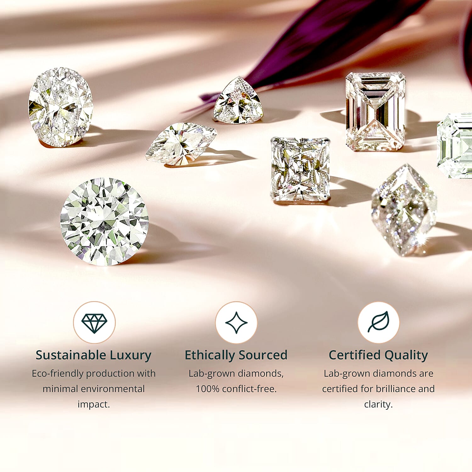Red Carpet Collection - Luxuriant - Lab Grown SGL Certified (VS-EF) Diamond Ring in Vermeil Yellow Gold Plated Sterling Silver 3.00 Ct.