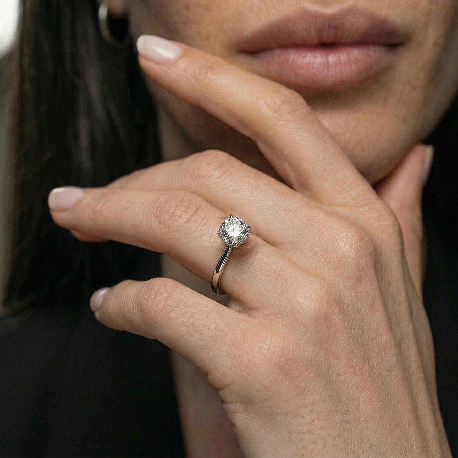 Luxuriant Diamond 950 Platinum IGI Certified Lab Grown Diamond (VS-E) Solitaire Ring 1.02 Ct.