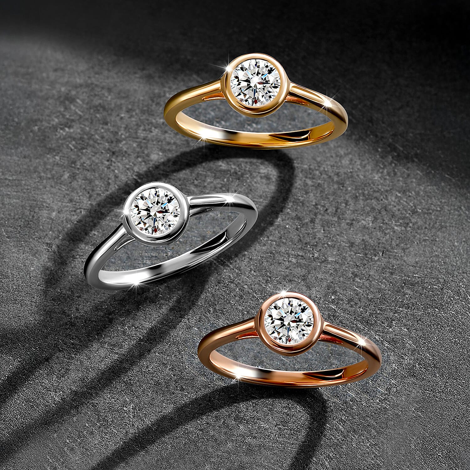 Luxuriant SGL Certified Lab Grown Diamond (SI-GH) Solitaire Ring in Sterling Silver