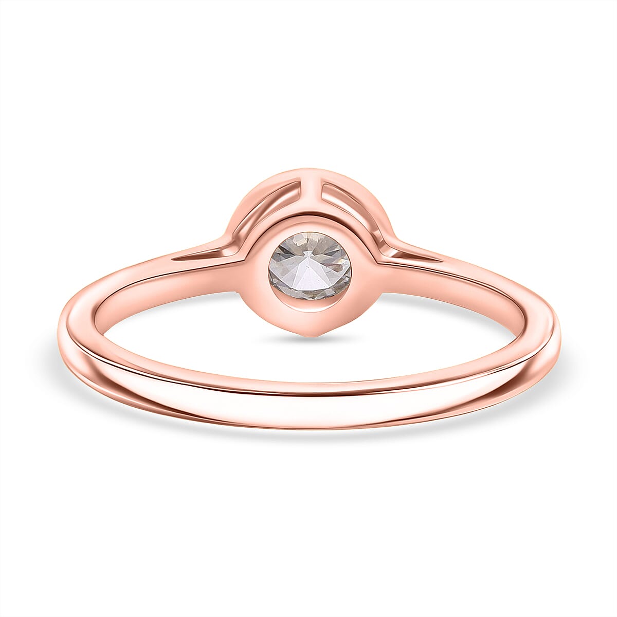 Luxuriant SGL Certified Lab Grown Diamond (SI-GH) Solitaire Ring in Sterling Silver