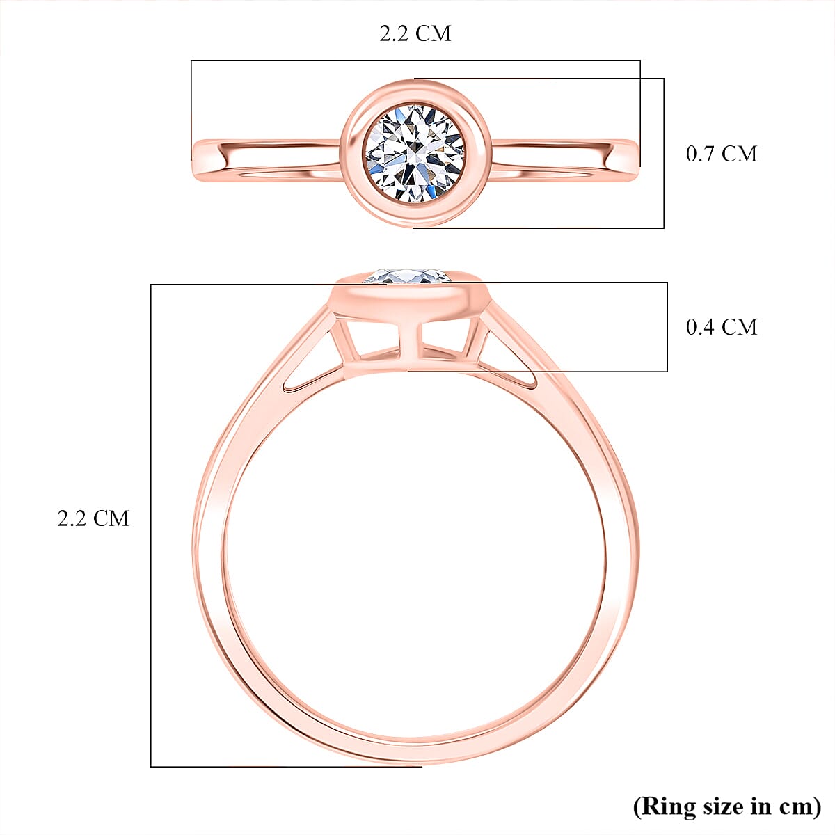 Luxuriant SGL Certified Lab Grown Diamond (SI-GH) Solitaire Ring in Sterling Silver