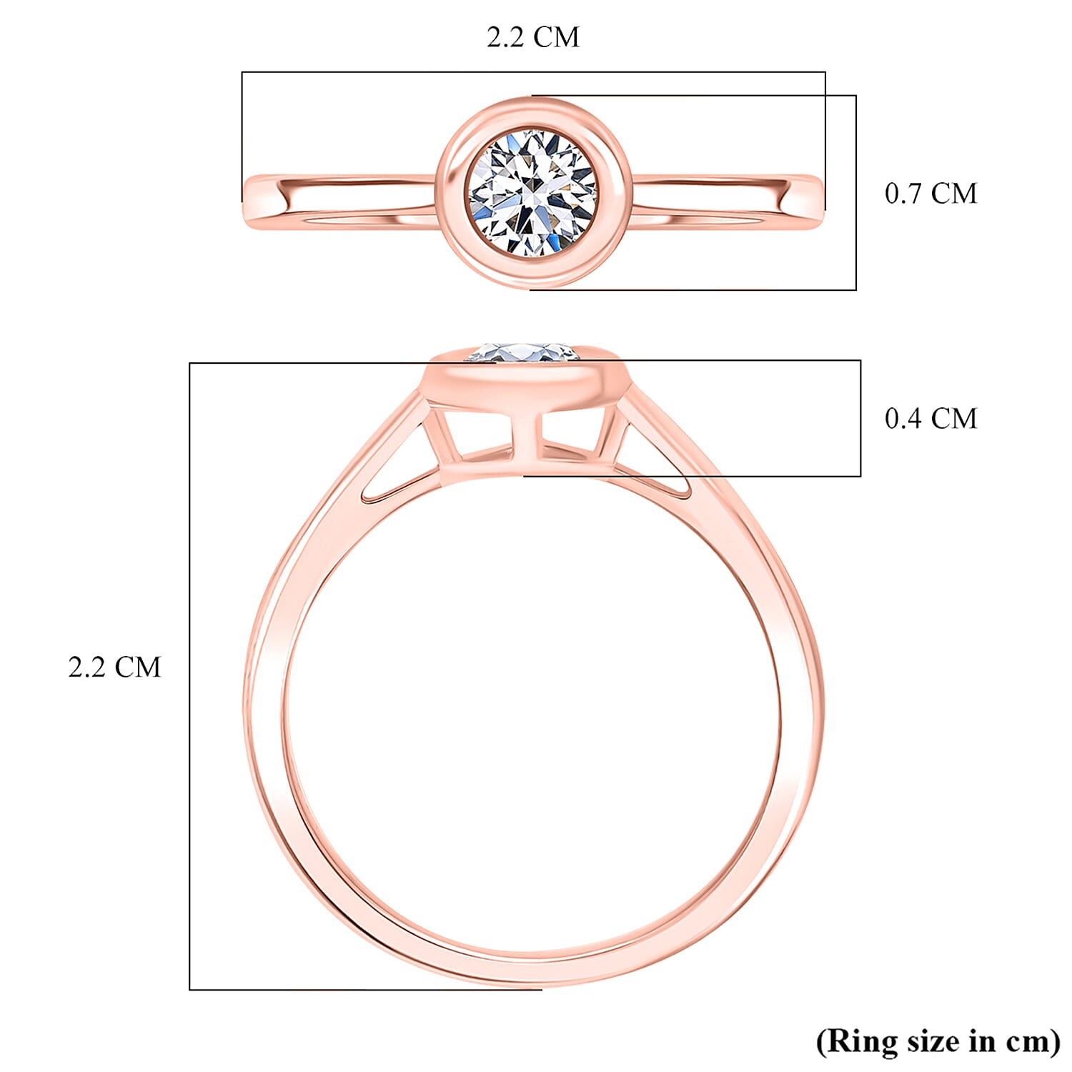 Luxuriant SGL Certified Lab Grown Diamond (SI-GH) Solitaire Ring in Sterling Silver