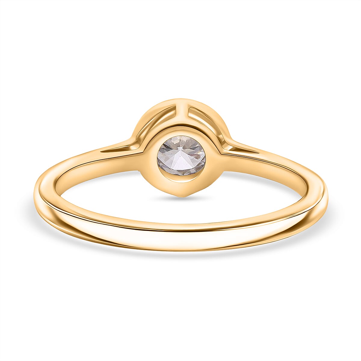 Luxuriant SGL Certified Lab Grown Diamond (SI-GH) Solitaire Ring in Sterling Silver