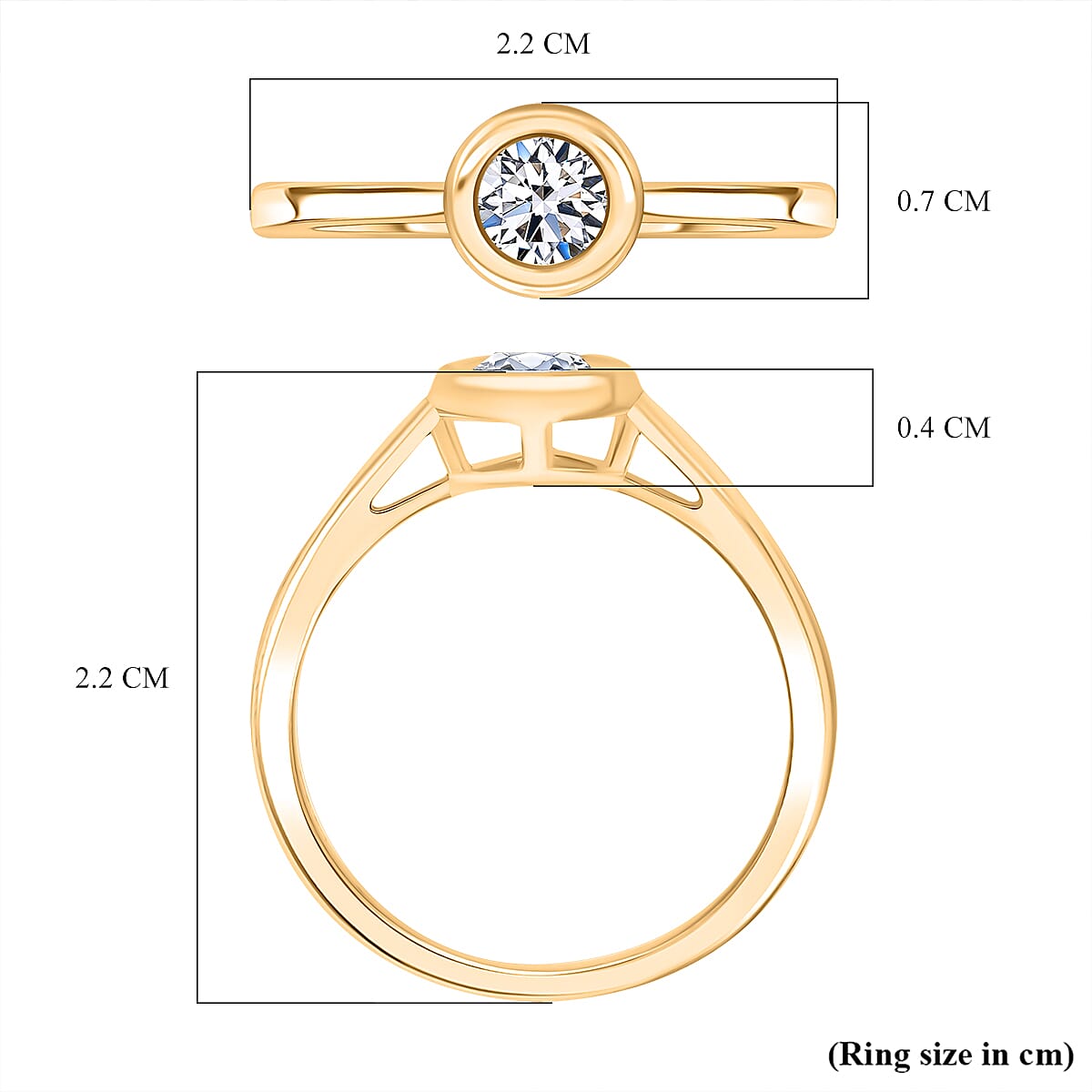Luxuriant SGL Certified Lab Grown Diamond (SI-GH) Solitaire Ring in Sterling Silver
