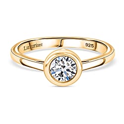 Luxuriant SGL Certified Lab Grown Diamond (SI-GH) Solitaire Ring in Sterling Silver