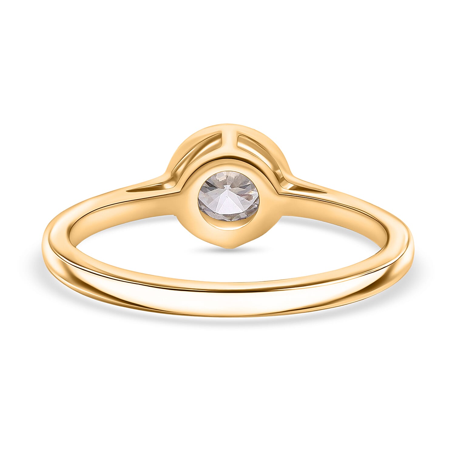 Luxuriant SGL Certified Lab Grown Diamond (SI-GH) Solitaire Ring in Sterling Silver