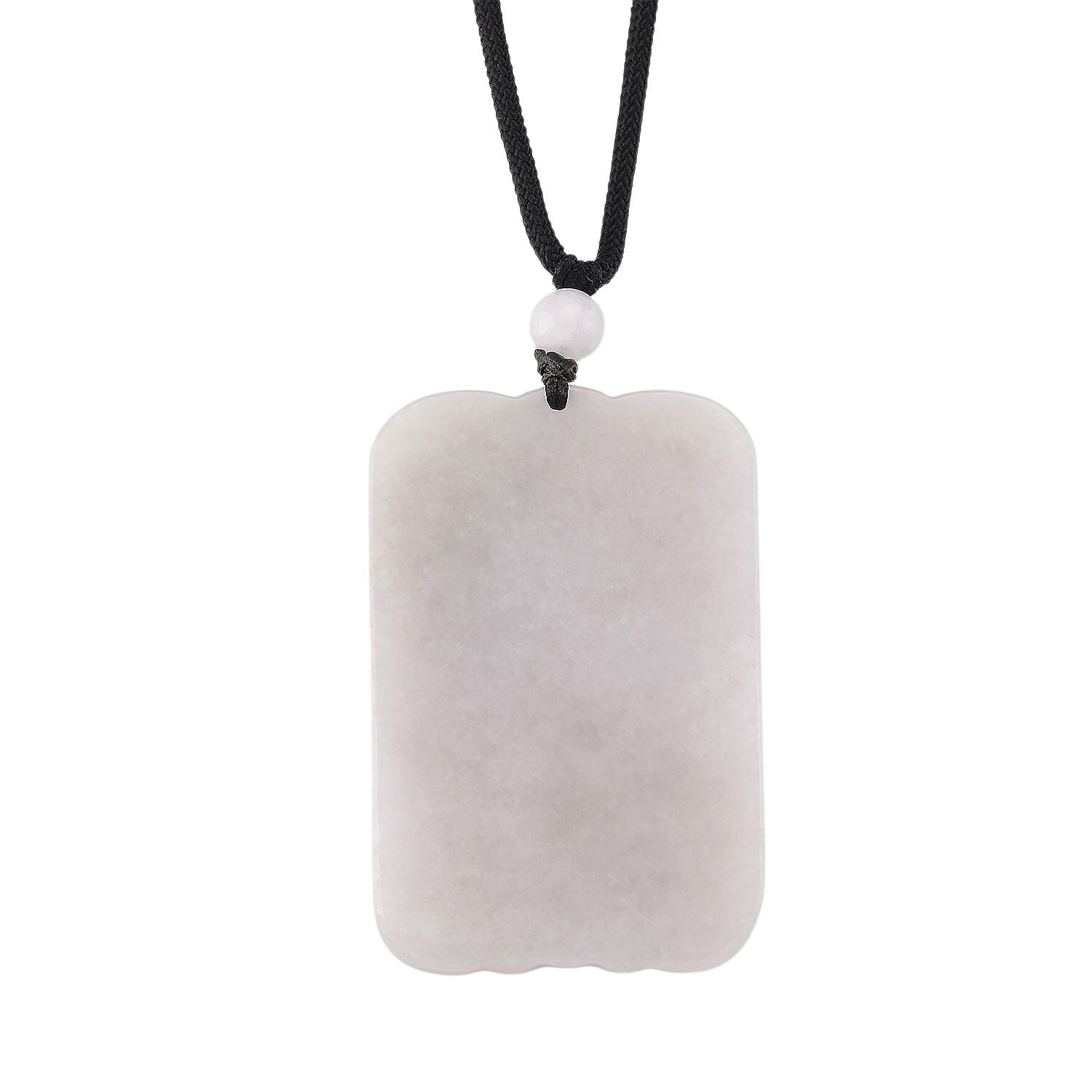 24K Yellow Gold Type A White Jade Phoenix Cotton Thread Adjustable Necklace (Size - 30) 125.00 Ct.