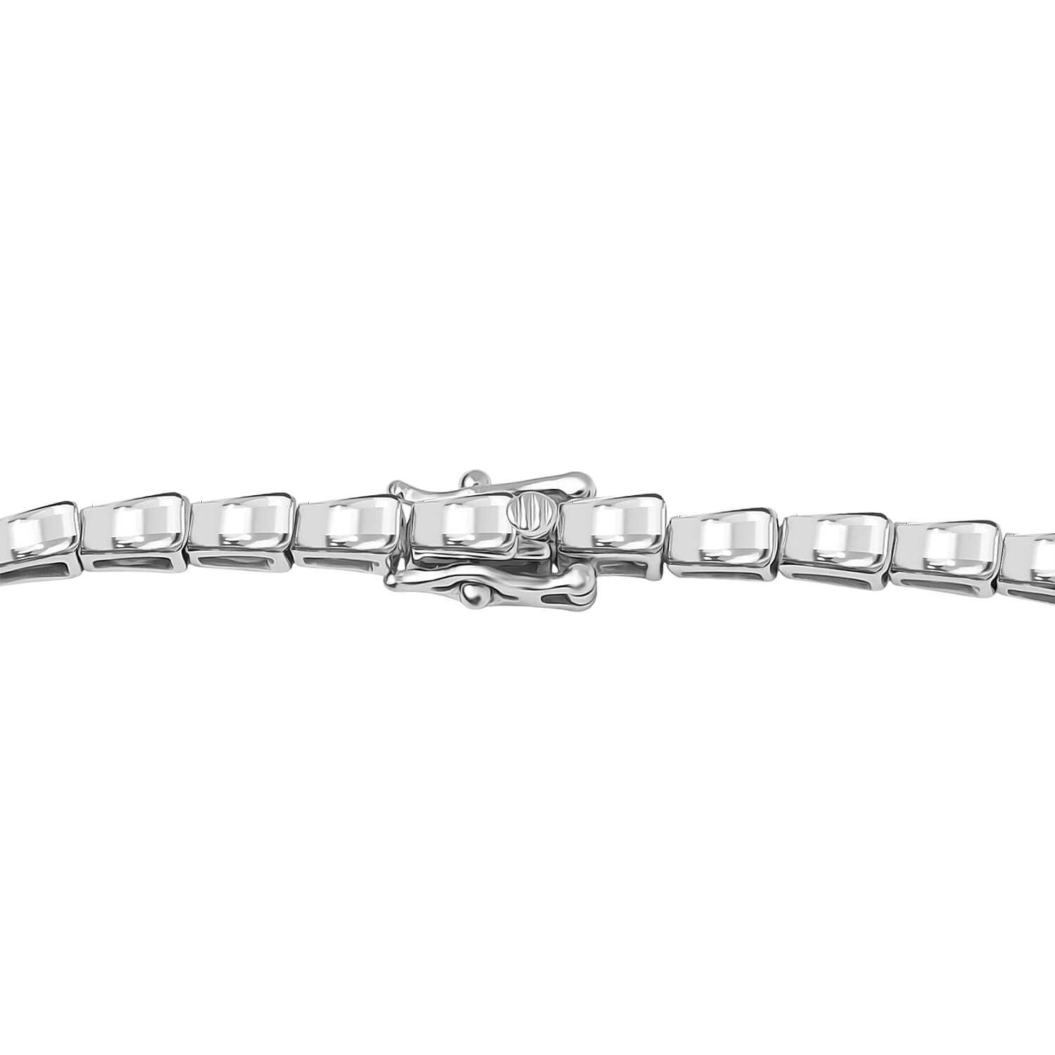 Designer Inspired Luxuriant - SGL Certified Lab Grown Diamond (SI-GH) Serpent Necklace (Size 18.50) in Platinum Overlay Sterling Silver 4.00 Ct, Silver Wt. 28.70 Gms.