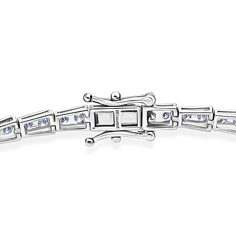 Designer Inspired Luxuriant - SGL Certified Lab Grown Diamond (SI-GH) Bracelet (Size 7.5) in Platinum Overlay Sterling Silver 2.50 Ct, Silver Wt. 8.00 Gms.