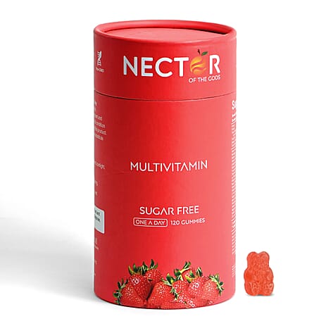 NECTOR Multivitamin SUGAR FREE Strawberry Gummies - 120 Days Supply (4 Months)