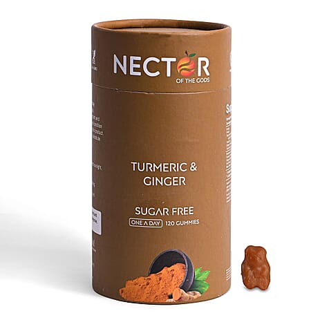 THE LOWEST EVER BLACK FRIDAY PRICE- NECTOR Turmeric - Ginger SUGAR FREE Gummies - 120 Days Supply (4 Months)