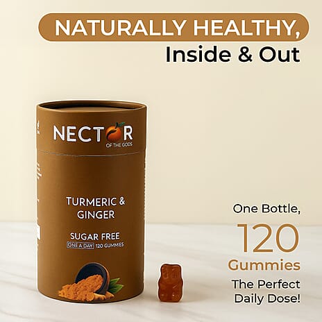 THE LOWEST EVER BLACK FRIDAY PRICE- NECTOR Turmeric - Ginger SUGAR FREE Gummies - 120 Days Supply (4 Months)