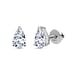 LUXURIANT 3 Ct. Lab Grown Diamond Solitaire Stud Earring with Screw Back in 14K White Gold IGI Certified