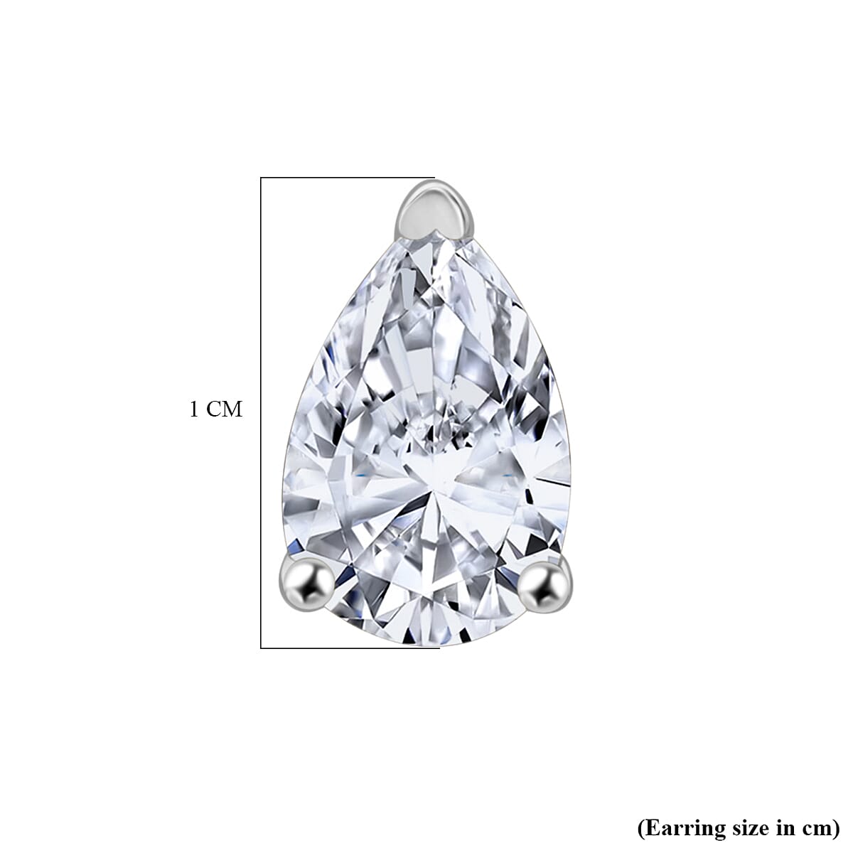 Luxuriant - 14K White Gold IGI Certified Lab Grown Diamond Earring with Screw Back 3.00 Ct.