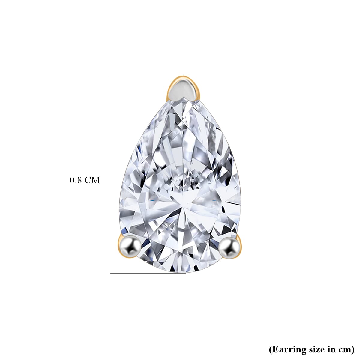 Luxuriant - 14K Yellow Gold SGL Certified Lab Grown Diamond Earring with Screw Back 1.50 Ct.