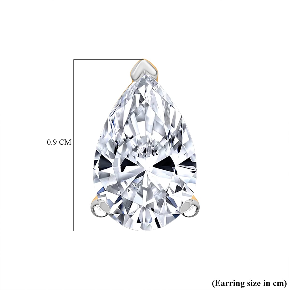 Luxuriant Diamond 14K Yellow Gold VS Lab Grown Diamond EF, VS Earring, Gold Wt.0.9 Gms  2.000  Ct.