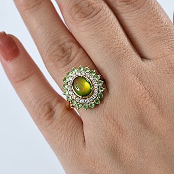 https://tjcuk.sirv.com/Products/81/7/8171994/Ammolite-Tsavorite-Garnet-White-Zircon-Main-Stone-With-Side-Stone-Ring_8171994_2.jpg?w=342&h=342