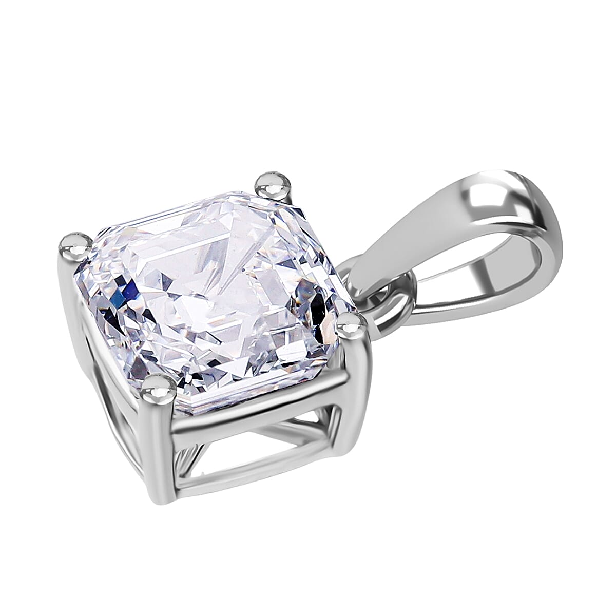 Luxuriant Diamond 14K White Gold IGI Certified (VS-EF) Lab Grown Diamond Pendant 3.01 Ct.